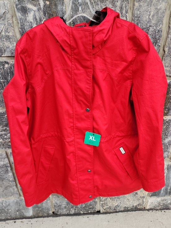 Hunter Jackets & Blazers - Hunter Red Hooded Water Resistant Cotton Jacket XL